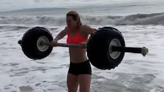 Part -2 Watch This Badass Video of Jessie Graff Snatching a Barbell On the Beach video