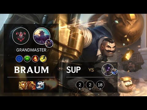 Braum Support vs Alistar - EUW Grandmaster Patch 11.4