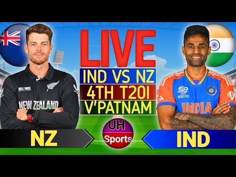 🔴LIVE: INDIA vs New Zealand, 4th T20 | Live Cricket match Today • IND vs NZ Live Match Commentary