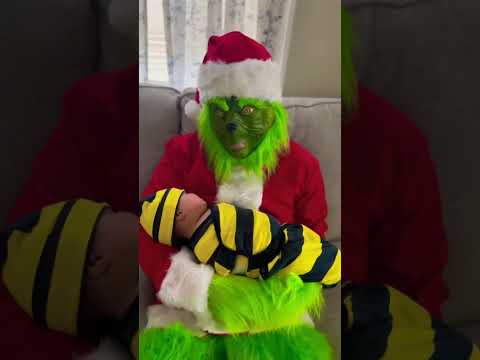 La bebe y el grinch 😱🤩🤭😊 #shorts #vlogmas #christmas