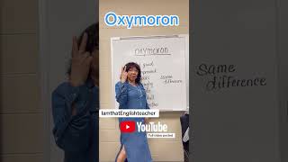 Oxymoron Let’s learn about what this term means. #teach #grammareducator #englishlanguage #grammar
