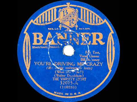 1930 Varsity Eight - You’re Driving Me Crazy! (Bill Mahoney, vocal)
