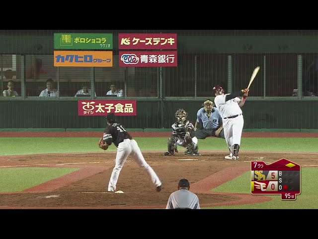 【7回裏】2戦連発!! イーグルス・アマダーが右中間への2ランホームラン!! 2018/7/3 E-H