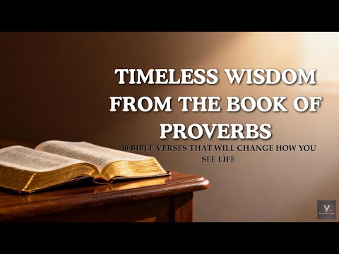 Timeless Wisdom from the Book of Proverbs | 40 Bible Verses About Life, Faith & Understanding
