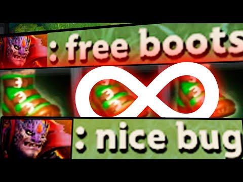 NEW DOTA 2 GAMEBREAKING FREE BOOTS BUG!