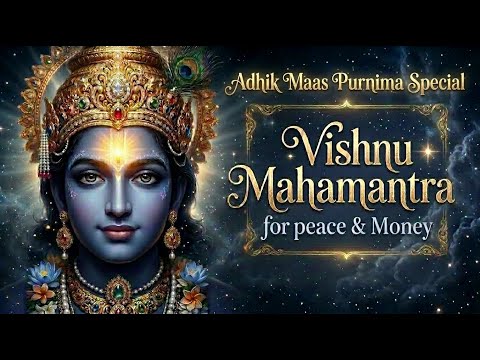 🔴 LIVE: आज अधिक मास की पूर्णिमा 🌕🙏 | विष्णु महामंत्र जाप | धन, सुख और समृद्धि की वर्षा ✨