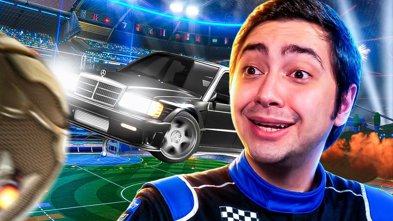 JOGUEI O MELHOR ROCKET LEAGUE DA MINHA VIDA COM A MERCEDEZ DO FIUK! - ROCKET LEAGUE COM O FALCON
