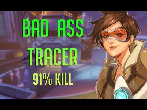 Surefour - Bad Ass Tracer (91% Kill) - Overwatch Highlights #11