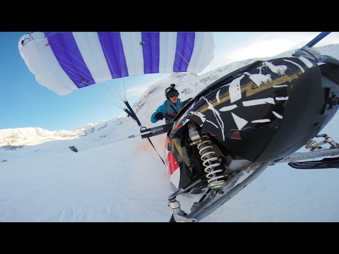GoPro:  Snowmobile Paragliding