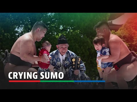 100 crying babies face off at annual sumo festival in Tokyo temple
