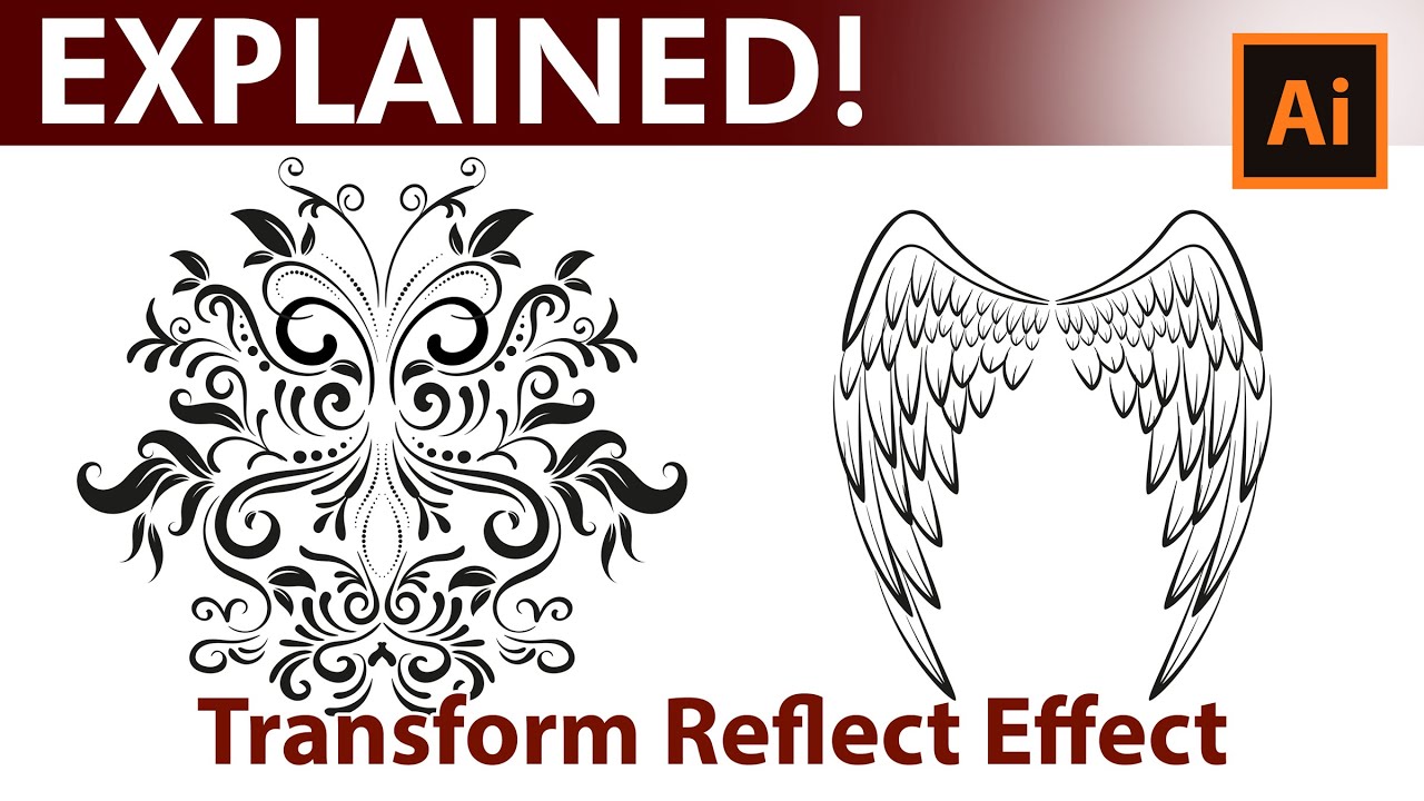 Adobe Illustrator Tutorial - Draw with the Transform Reflect Effect