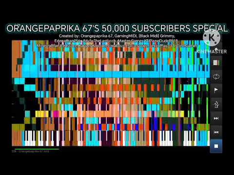 [BLACK MIDI] Orangepaprika 67's 50,000 Subscribers Special (5 MILLION NOTES)