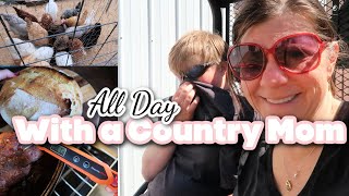 3 Day Country Mom Vlog | Delicious Oven Roasted Pulled Pork | Tasty Hot Sandwiches