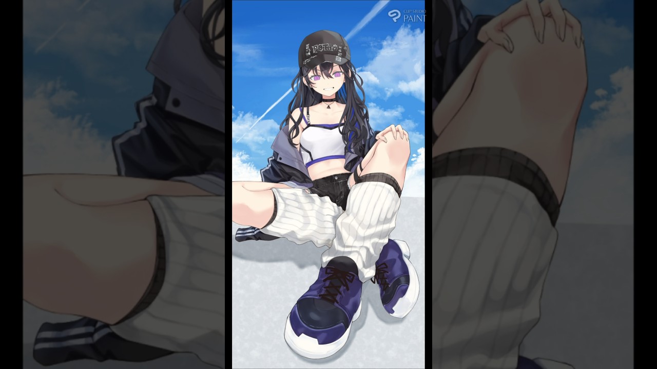 【ぶいすぽっ！】一ノ瀬うるは イラストメイキング #shorts #ぶいすぽ #一ノ瀬うるは  #イラスト #イラストメイキング #illustration