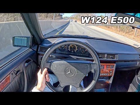 1994 Mercedes-Benz E 500 - The V8 Super Sedan Built By Porsche (POV Binaural Audio)