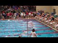 2017 Iowa Girls HS State:  200yd Medley Relay -lane 3-Berit swims fly leg