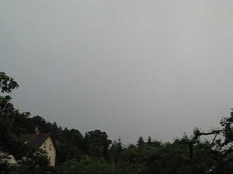 Bouřka s blesky nad Turnovem. Lightning over Turnov.