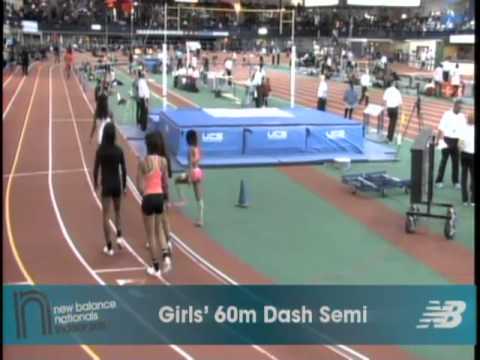 Girls 60m Semi Heat 2 - New Balance Indoor Nationals 2011