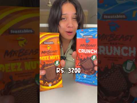 Rating Every MrBeast Chocolate Bar 🍫 | Feastables Review 😱 @sosaute #shorts
