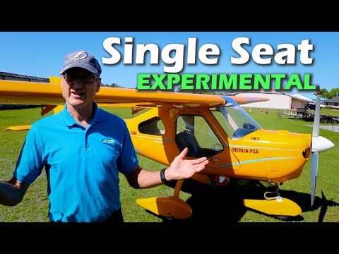 Single Seat Merlin Experimental Kit Aircraft YOU CAN AFFORD
