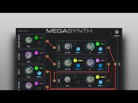 MegaSynth Turn your guitar into a synthesizer motuTV  motuTV