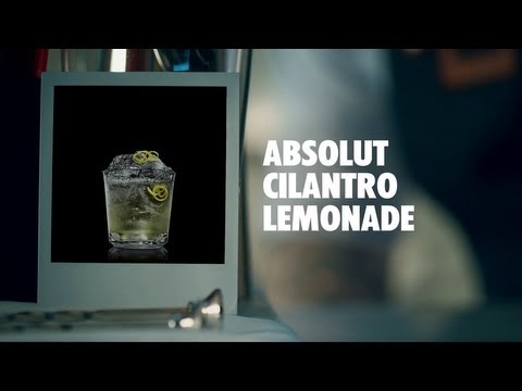 ABSOLUT CILANTRO LEMONADE DRINK RECIPE - HOW TO MIX