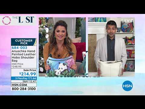 Anuschka – Handbemalte Hobo-Umhängetasche aus Leder