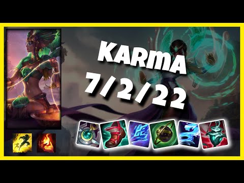 Karma vs Senna OCE Challenger SUPPORT (7/2/22) - v11.5