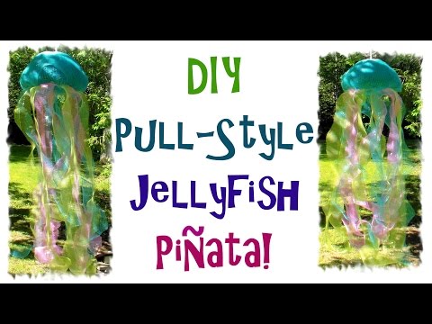 How To MAke a Pull Style Jellyfish Pinata