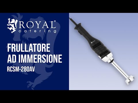 Video - Frullatore ad immersione - 280 W - Royal Catering - 160 mm - 600 - 16.000 giri/min