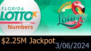 Florida Lotto Winning Numbers 6 March 2024. Today FL Lotto Drawing Result Wednesday 3/06/2024