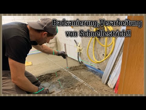 Installation of rapid screed, Sopro Rapidur M5, floating screed, edge insulation strips!!!!