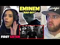 KAREN COMPLETLEY FREAKS OUT Eminem Bad Guy First Time Reaction DOES KAREN CONNECT THE DOTS