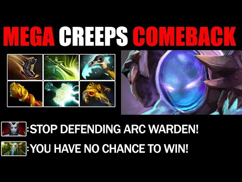 23 Kills Arc Warden Defend Mega Creeps - Impossible Comeback Immortal Rank Dota 2