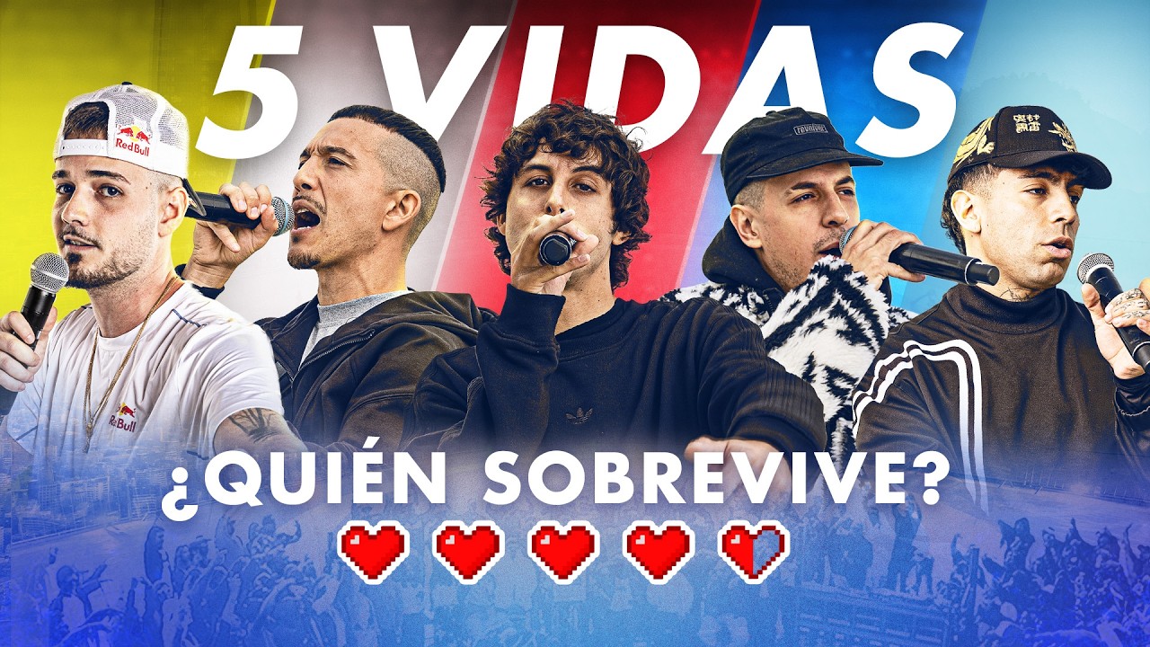5 VIDAS: CHYSTEMC vs JAZE vs ACRU vs TEOREMA vs BNET | Red Bull Batalla