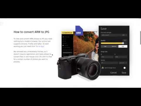 📷 Convert ARW to JPG online with Raw.pics.io ARW free converter and viewer