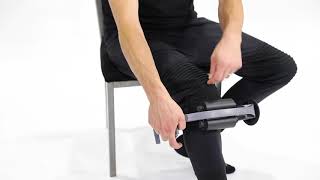 Rolflex Pro - Seated Foam Rolling Popliteus Muscle Release - To Avoid Knee Pain or Discomfort -
