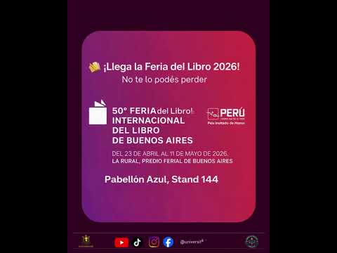 Feria del Libro 2026 en Buenos Aires 📚 Editorial Universitas en el Stand 144 (Pabellón Azul)