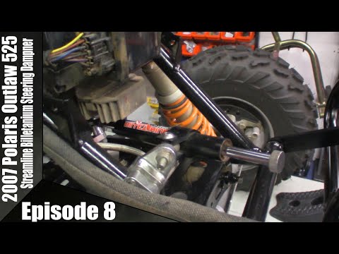 Streamline Billetanium Steering Stabilizer 2007 Polaris Outlaw 525
