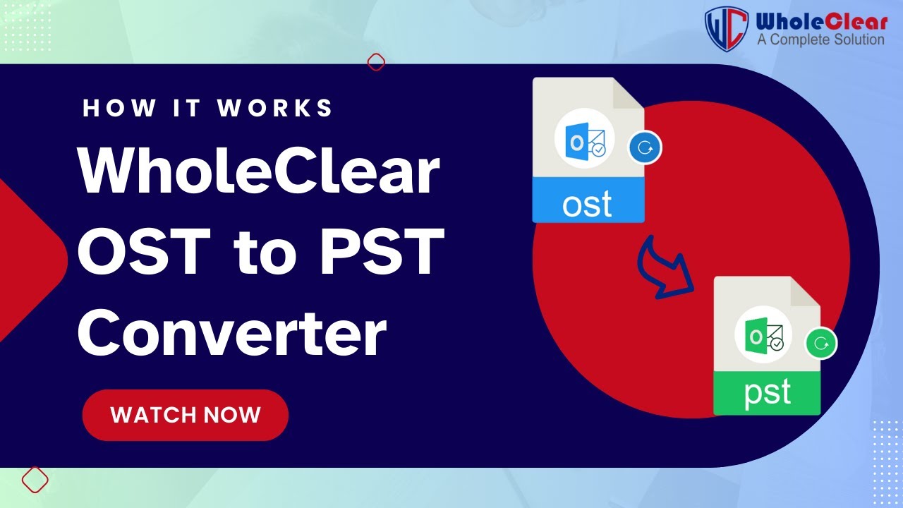 WholeClear OST to PST Converter demo video