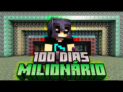 SOBREVIVI 100 DIAS COMO UM MILIONARIO NO MINECRAFT - O FILME
