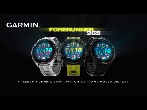 Garmin Forerunner 965 010-02809-80 Smartwatch Digital Dial Black Silicone Strap-1