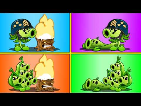 4 Best Pair PEA Plants Battle - Who Will Win? - PvZ 2 Team Plant vs Team Plant