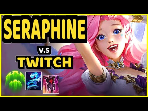 CORE JJ (SERAPHINE) vs TWITCH - BOTTOM SUPPORT GAMEPLAY - NA Ranked MASTER