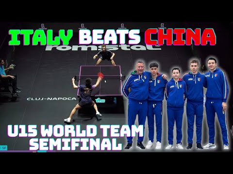 ITALY - CHINA HIGHLIGHTS | U15 TEAMS ITTF WORLD YOUTHS CHAMPIONSHIP SEMIFINAL 