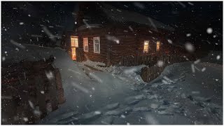 Loud Blizzard at a Wooden Hut - You Won&#39;t Believe How Loud It Gets!