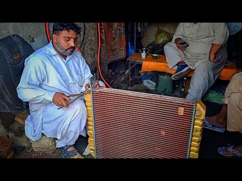 Amazing Technique of Fixing a Truck Radiator || How to Rebuild Truck Radiator and Fitting