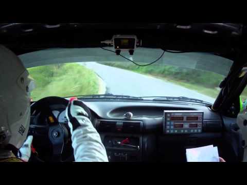 Camera car 2°Rally val Tidone 2014 Scialino - Lucini Opel Astra GsI N3