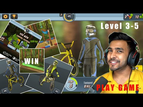 Mad Skills BMX 2 Level 3-5 || Bike Race Free Game || Motorcycle Racing Games Android Gameplay
