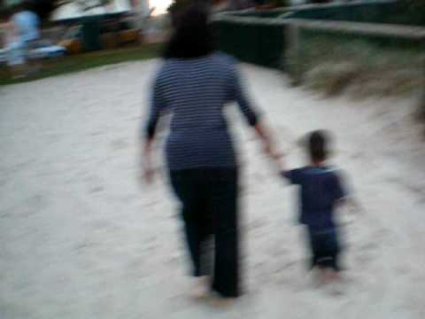 Aashrith on the beach